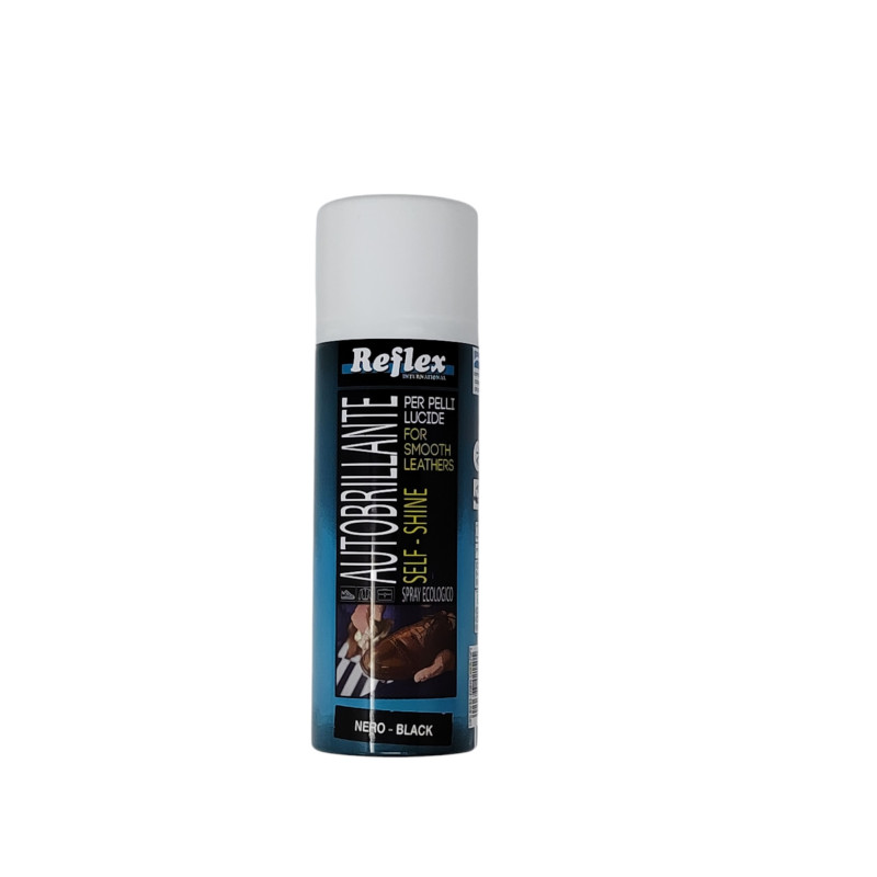 REFLEX - Crema Autobrillante para Calzado en Spray 200ml Reflex — Brillo Uniforme en Toda la Superficie sin Esfuerzo