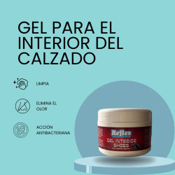 Gel Higienizante Interior Calzado 200ml con Esponja | Limpia y Desinfecta | Reflex